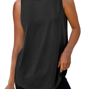 Womens Workout Tank Tops Lightweight Sleeveless Shirts for Women Loose Fit Tops for Athletic Running Tennis Yoga