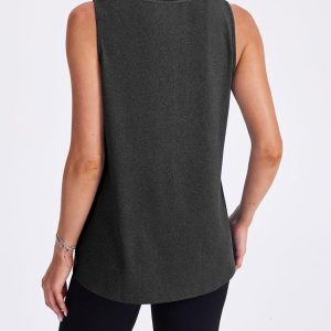 Womens Workout Tank Tops Lightweight Sleeveless Shirts for Women Loose Fit Tops for Athletic Running Tennis Yoga