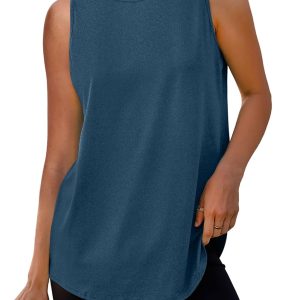 Womens Workout Tank Tops Lightweight Sleeveless Shirts for Women Loose Fit Tops for Athletic Running Tennis Yoga