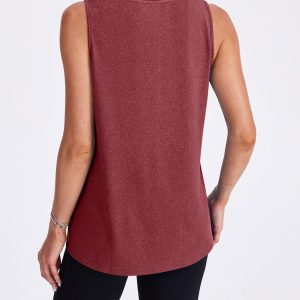 Womens Workout Tank Tops Lightweight Sleeveless Shirts for Women Loose Fit Tops for Athletic Running Tennis Yoga