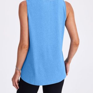 Womens Workout Tank Tops Lightweight Sleeveless Shirts for Women Loose Fit Tops for Athletic Running Tennis Yoga