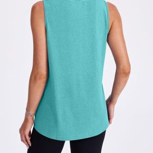 Womens Workout Tank Tops Lightweight Sleeveless Shirts for Women Loose Fit Tops for Athletic Running Tennis Yoga