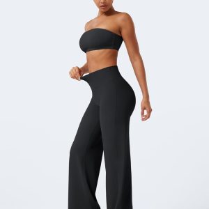 YEOREO Workout Leggings Womens No Front Seam Straight Leggings 29