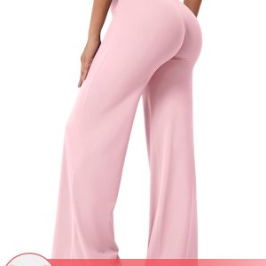 YEOREO Workout Leggings Womens No Front Seam Straight Leggings 29