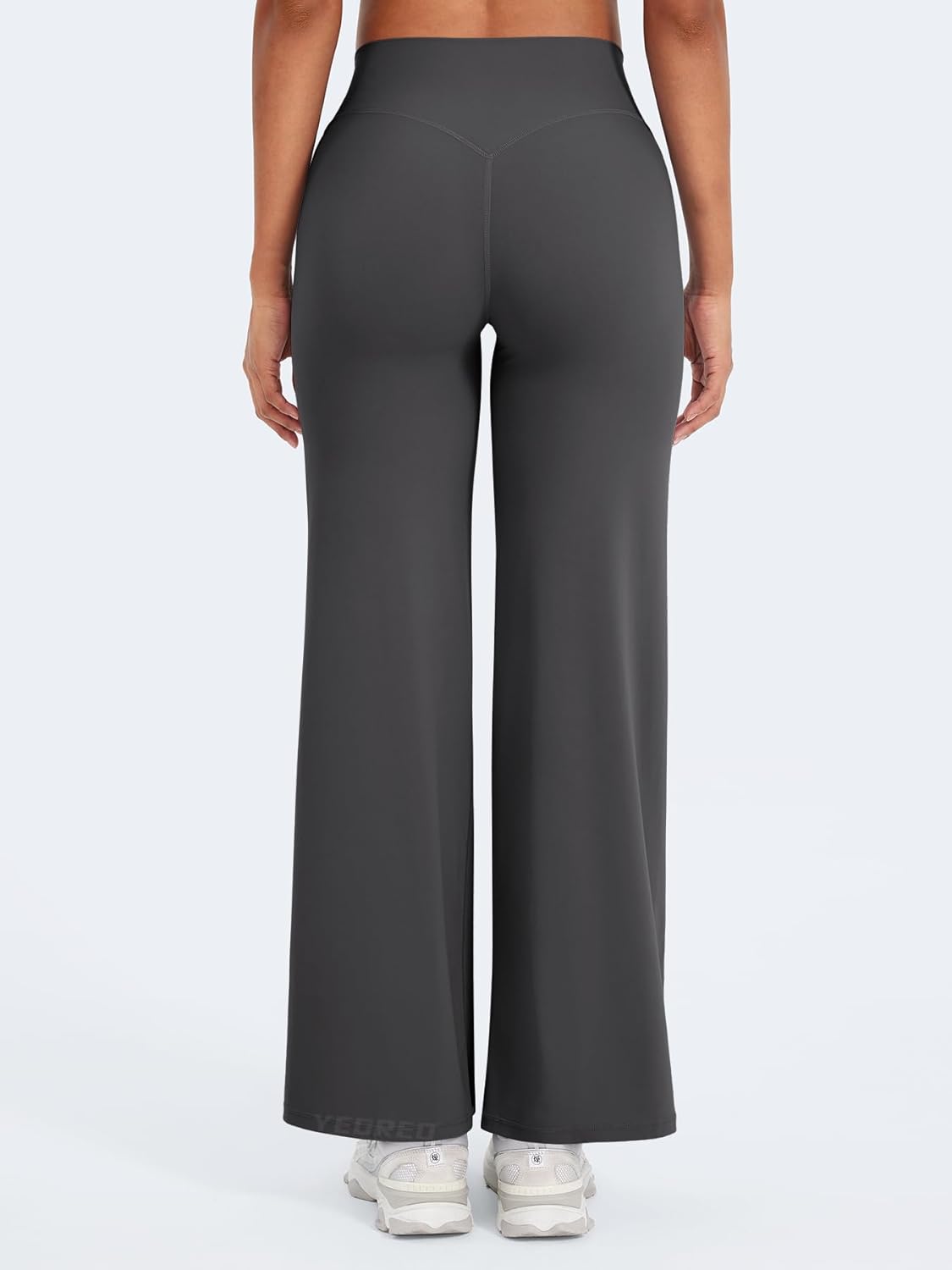 YEOREO Workout Leggings Womens No Front Seam Straight Leggings 29" / 31.5" / 33" High Waist Buttery Eddiy Gym Yoga Pants