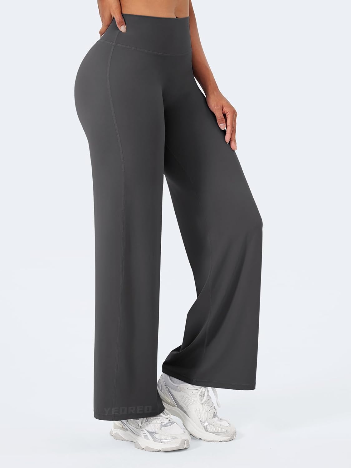 YEOREO Workout Leggings Womens No Front Seam Straight Leggings 29" / 31.5" / 33" High Waist Buttery Eddiy Gym Yoga Pants