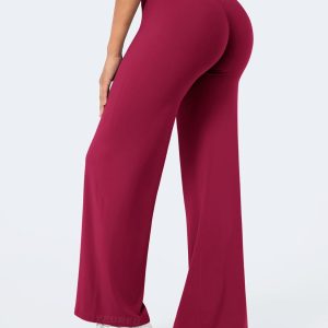 YEOREO Workout Leggings Womens No Front Seam Straight Leggings 29" / 31.5" / 33" High Waist Buttery Eddiy Gym Yoga Pants