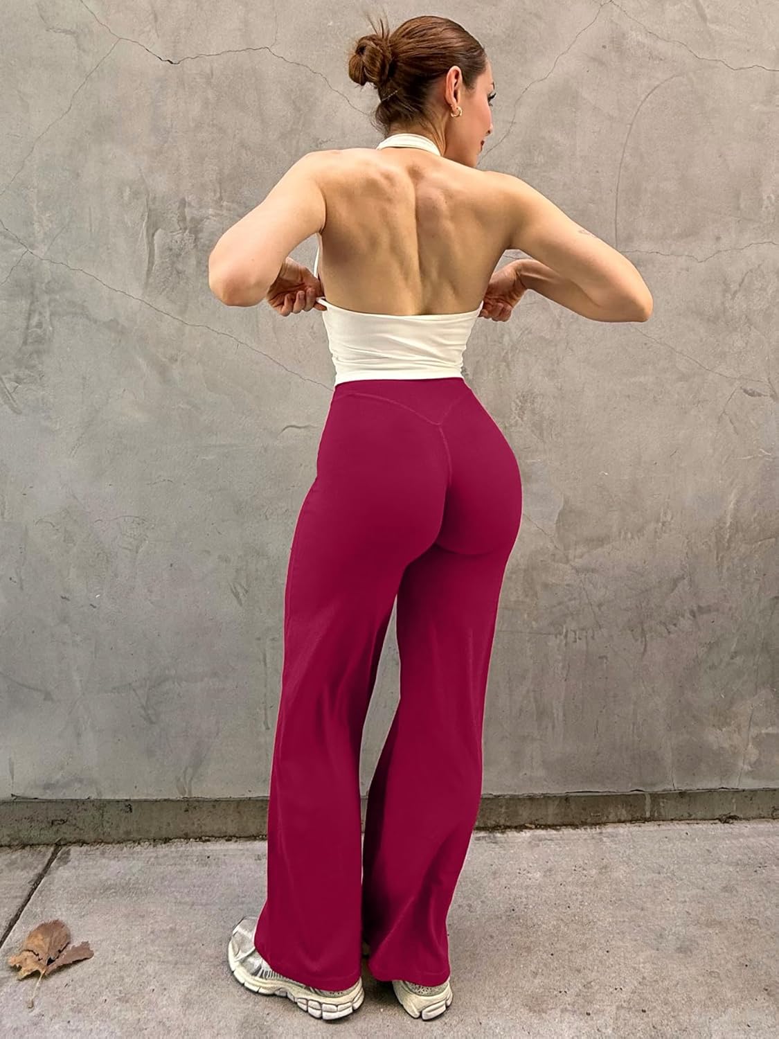 YEOREO Workout Leggings Womens No Front Seam Straight Leggings 29" / 31.5" / 33" High Waist Buttery Eddiy Gym Yoga Pants