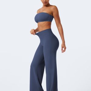 YEOREO Workout Leggings Womens No Front Seam Straight Leggings 29