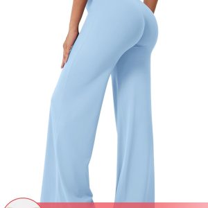 YEOREO Workout Leggings Womens No Front Seam Straight Leggings 29" / 31.5" / 33" High Waist Buttery Eddiy Gym Yoga Pants