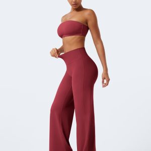 YEOREO Workout Leggings Womens No Front Seam Straight Leggings 29