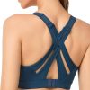 Yvette Sports Bra High Impact Adjustable Criss Cross Back, Full Support for Large Bust No Bounce