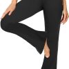 ZOOSIXX Flare Yoga Pants for Women, Crossover Soft Bootcut Leggings