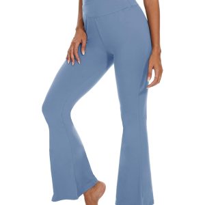 ZOOSIXX Flare Yoga Pants for Women, Crossover Soft Bootcut Leggings