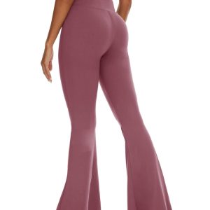 ZOOSIXX Flare Yoga Pants for Women, Crossover Soft Bootcut Leggings