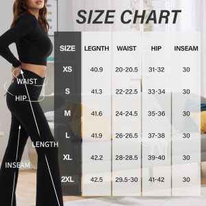 ZOOSIXX Flare Yoga Pants for Women, Crossover Soft Bootcut Leggings
