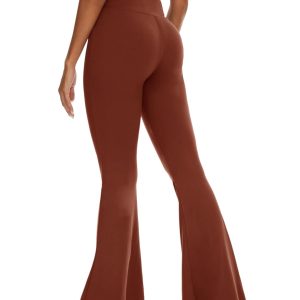 ZOOSIXX Flare Yoga Pants for Women, Crossover Soft Bootcut Leggings