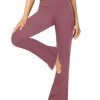 ZOOSIXX Flare Yoga Pants for Women, Crossover Soft Bootcut Leggings