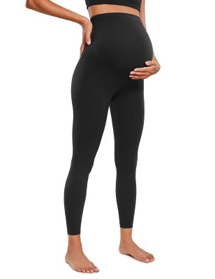 CRZ YOGA Womens Butterluxe Maternity Leggings Over The Belly 25" - Buttery Soft Workout Activewear Yoga Pregnancy Pants