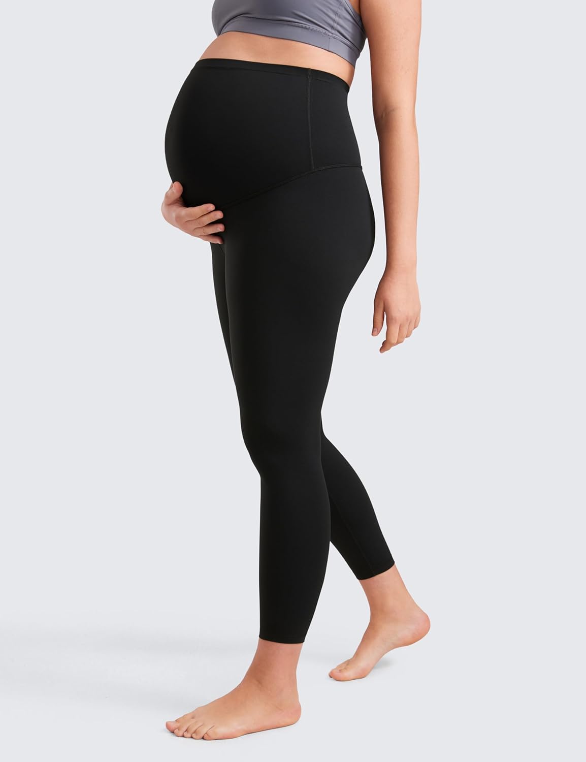 CRZ YOGA Womens Butterluxe Maternity Leggings Over The Belly 25" - Buttery Soft Workout Activewear Yoga Pregnancy Pants